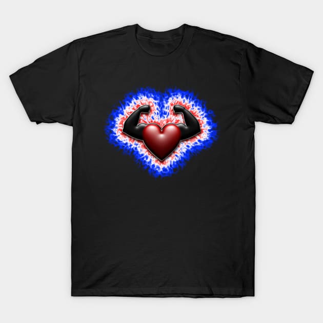 strong heart T-Shirt by DrewskiDesignz